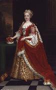 Sir Godfrey Kneller Portrait of Caroline Wilhelmina of Brandenburg-Ansbach France oil painting artist